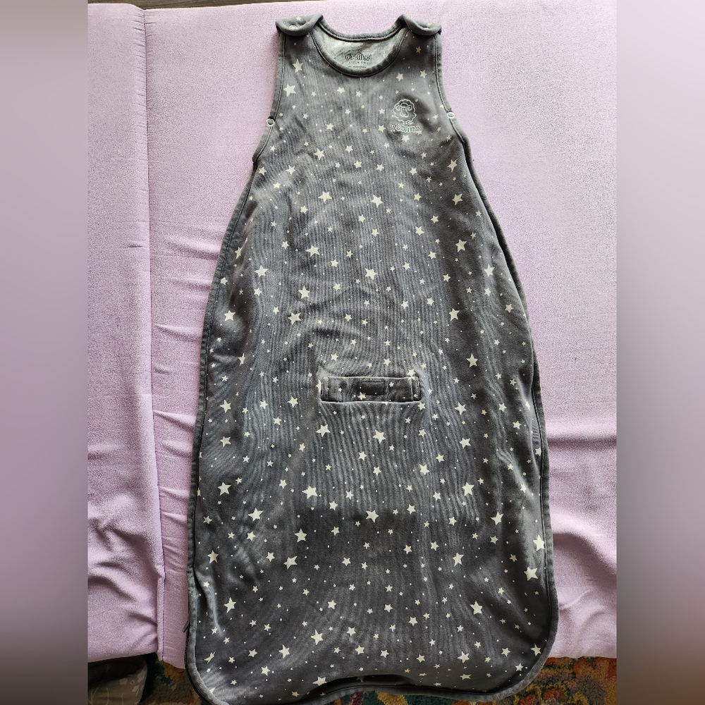 Woolino Starry Night Gray Kids Sleep Sack
